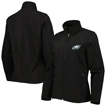 Women's Dunbrooke Black Philadelphia Eagles Sonoma Softshell Full-Zip Jacket