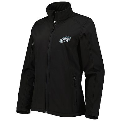 Women's Dunbrooke Black Philadelphia Eagles Sonoma Softshell Full-Zip Jacket