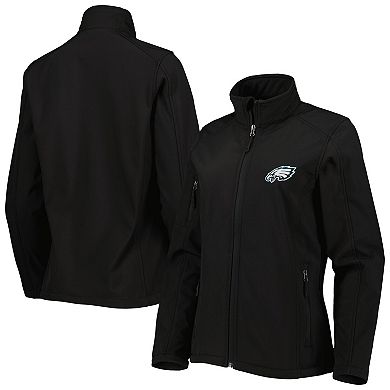 Women's Dunbrooke Black Philadelphia Eagles Sonoma Softshell Full-Zip Jacket