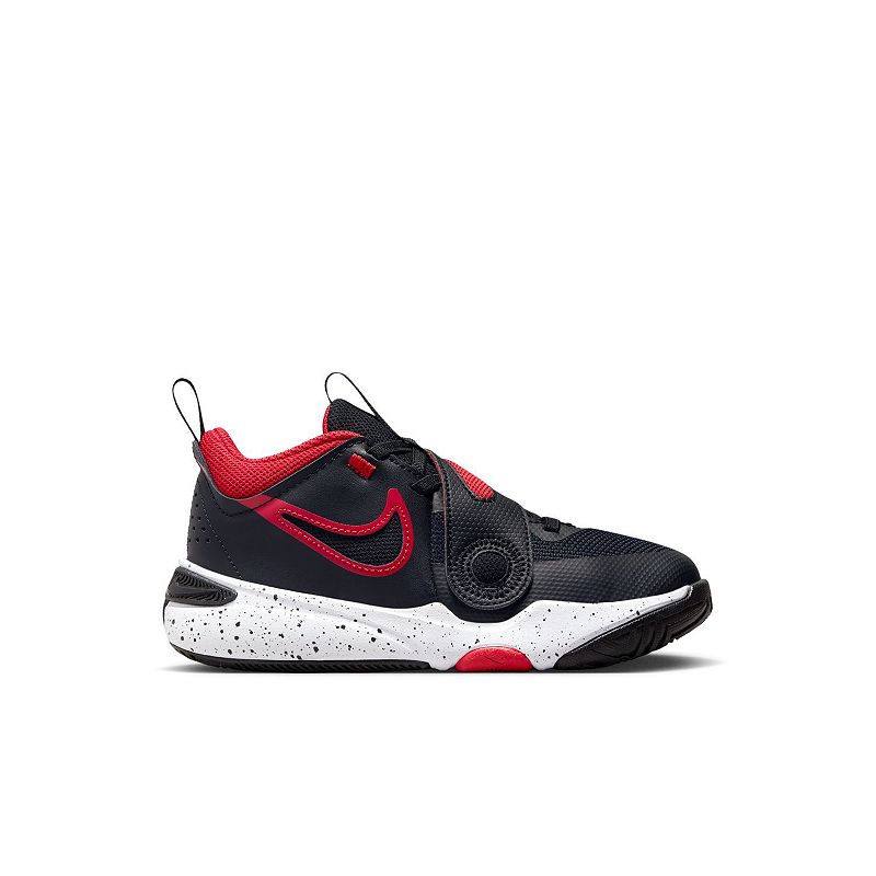 Nike Team Hustle D 11 Little Kids' Shoes, Boy's, Size: 3, Black University Red