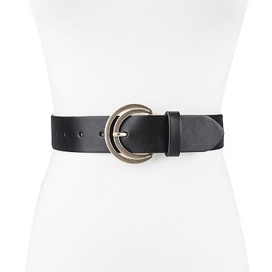 Women's LC Lauren Conrad Crescent Cut-Out Retro Buckle Belt in Regular ...