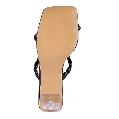 London Rag Inamorata Women's Braided Strap Dress Sandals