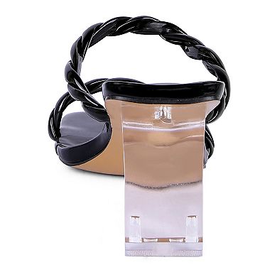 London Rag Inamorata Women's Braided Strap Dress Sandals