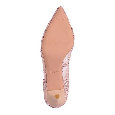 London Rag Reunion Women's Lace Stiletto Pumps