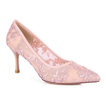 London Rag Reunion Women's Lace Stiletto Pumps