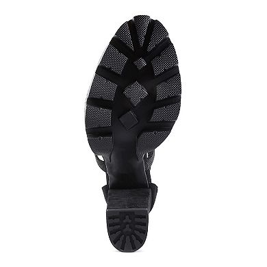 London Rag Fresh Daisy Women's Block Heel Dress Sandals
