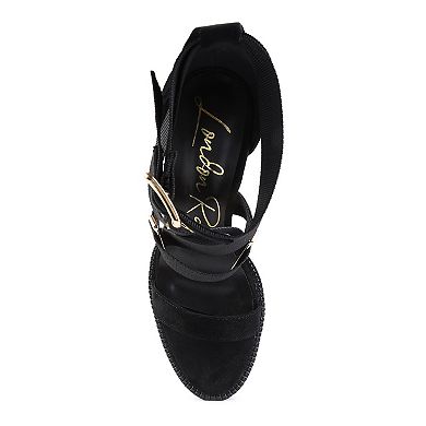 London Rag Fresh Daisy Women's Block Heel Dress Sandals