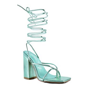 London Rag Shewolf Women's Lace-Up High Heel Sandals