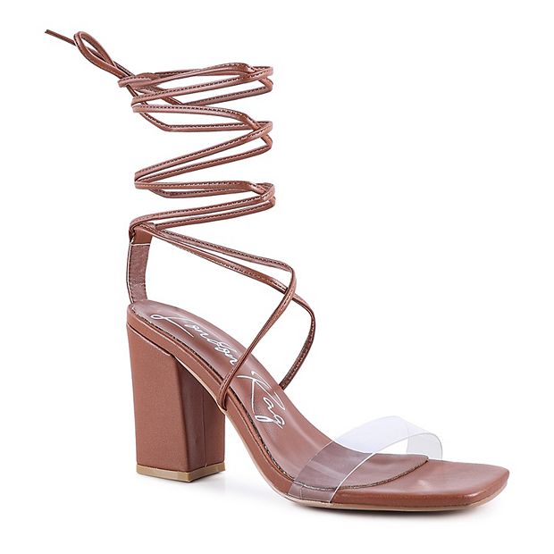 London Rag High Cult Women s Strappy Block Heel Sandals