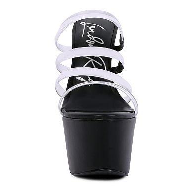 London Rag Shots Up Women's Ultra High Heel Sandals