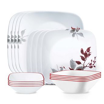 Corelle Kyoto Leaves 16 pc Dinnerware Set