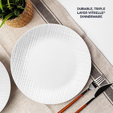 Corelle Embossed Linen Weave 12-pc. Dinnerware Set