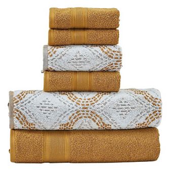 Modern Threads 6 pc Capri Jacquard Towel Set