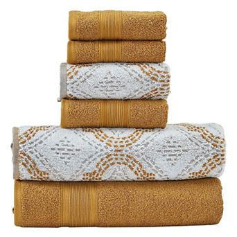 Modern Threads 6 pc Capri Jacquard Towel Set