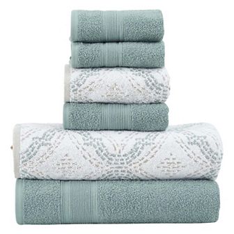 Modern Threads 6 pc Capri Jacquard Towel Set