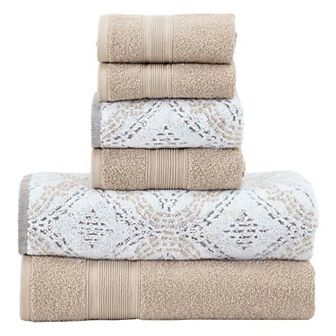 Modern Threads 6 pc Capri Jacquard Towel Set
