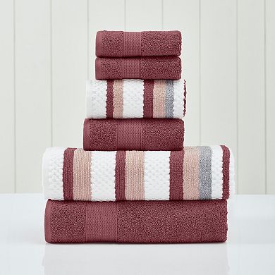 Modern Threads 6-Piece Pax Jacquard Towel Set