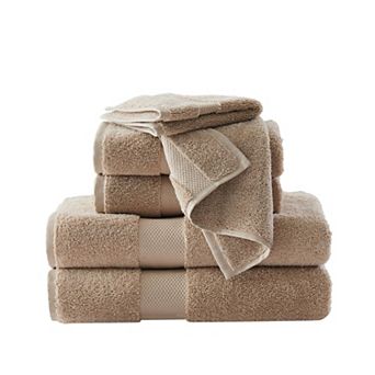 Brooklyn Loom Solid Turkish Cotton 6 pc Towel Set