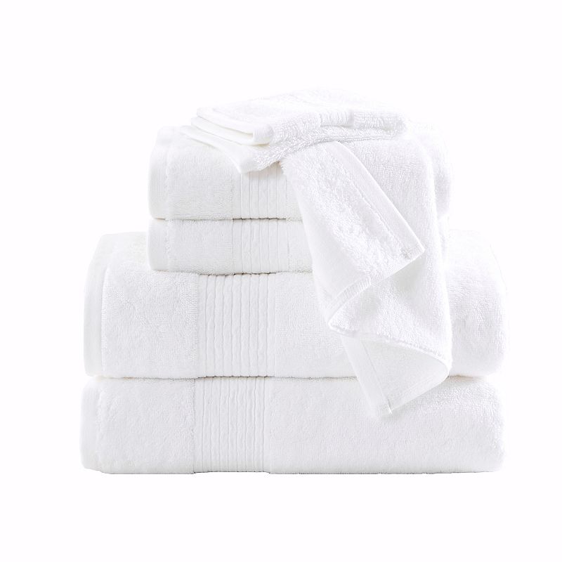 72455996 Brooklyn Loom 6-Piece Towel Set, White sku 72455996