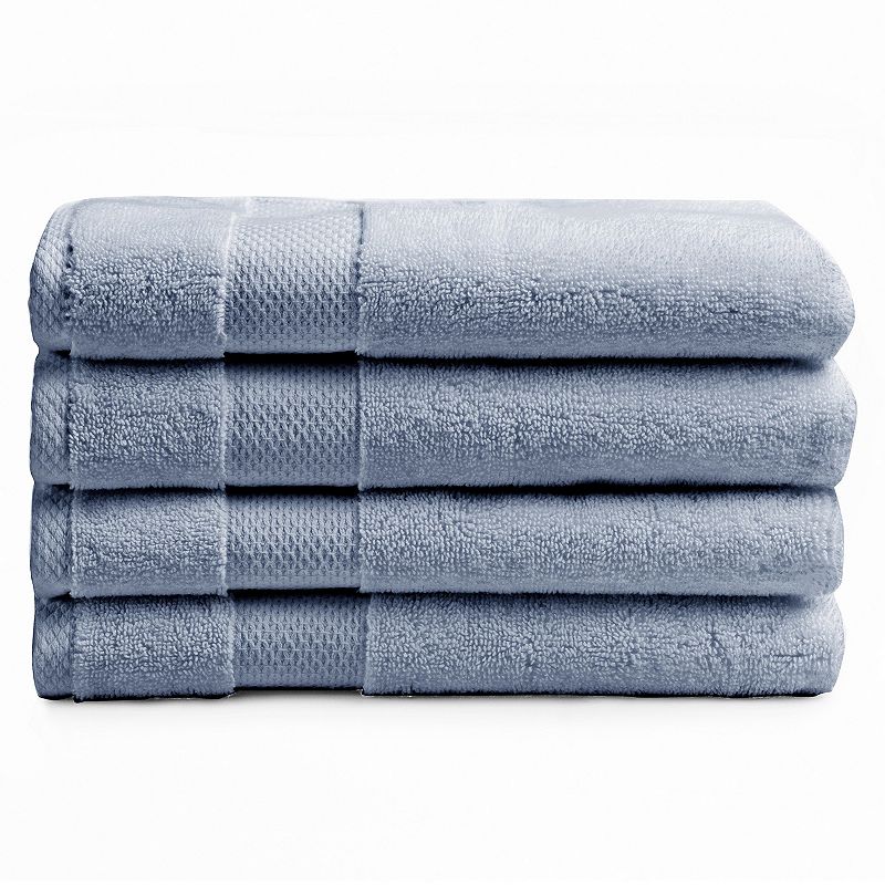 Charisma Heritage American 4-Piece Hand Towel Set, Blue, 4 PK