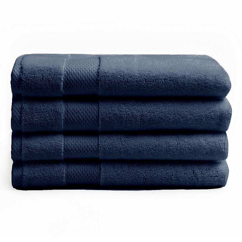 Charisma Heritage American 4-Piece Hand Towel Set, Blue, 4 PK