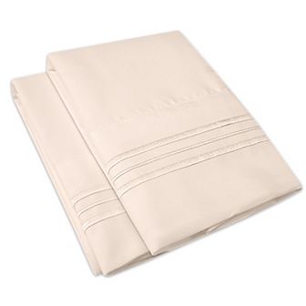 Sweet Home Collection Microfiber Embroidered 2-pack Pillowcase Set