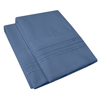 Sweet Home Collection Microfiber Embroidered 2-pack Pillowcase Set