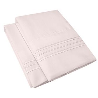 Sweet Home Collection Microfiber Embroidered 2-pack Pillowcase Set