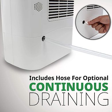 Ivation 13 Pint Small-Area Desiccant Dehumidifier Compact and Quiet with Continuous Drain Hose