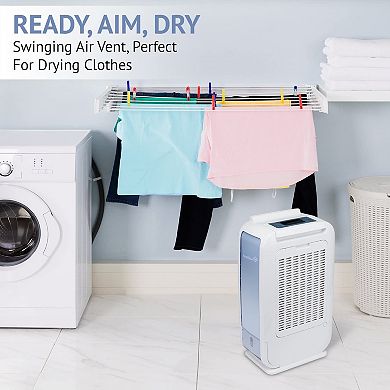 Ivation 13 Pint Small-Area Desiccant Dehumidifier Compact and Quiet with Continuous Drain Hose