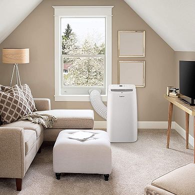 Ivation 12000 BTU Portable Moveable Air Conditioner with Wi-Fi for Rooms, Dehumidifier with Remote
