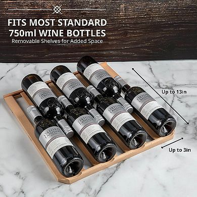 Ivation Wine Fridge, Freestanding Wine Refrigerator, 51 Bottle Wine Cooler