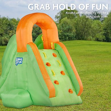 Sunny & Fun Inflatable Water Slide & Blow up Pool, Kids Water Park for Backyard