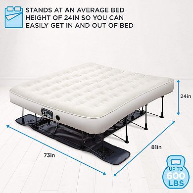 Ivation EZ-Bed, King Air Mattress with Built In Pump, Easy Inflatable Mattress