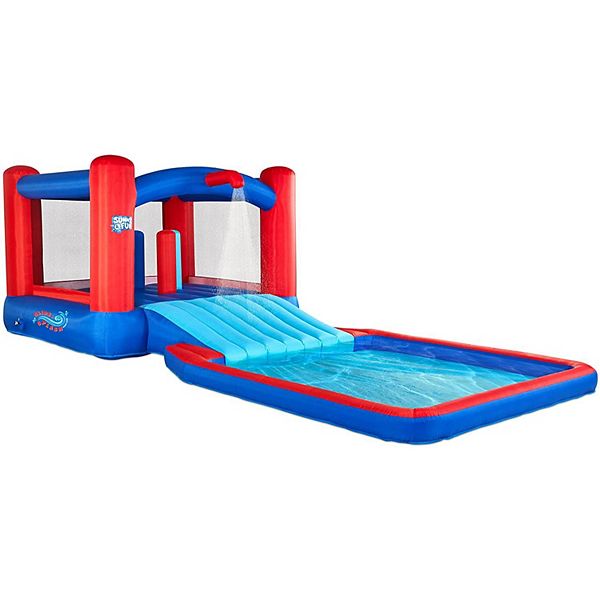 Sunny & Fun Inflatable Water Slide, Blow up Pool & Bounce House, Kids