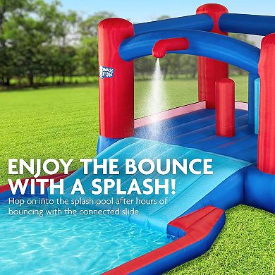 Sunny & Fun Inflatable Water Slide, Blow up Pool & Bounce House, Kids Water Park