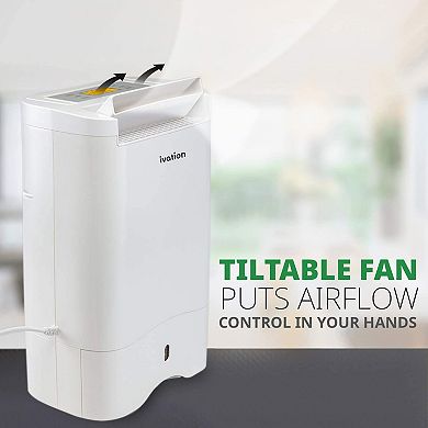 Ivation 19 Pint Desiccant Dehumidifier with Continuous Drain Hose