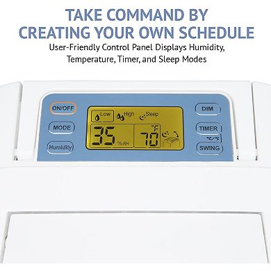 Ivation 19 Pint Desiccant Dehumidifier with Continuous Drain Hose