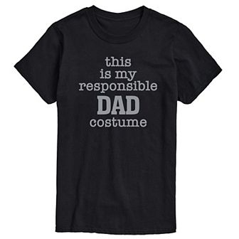 Big & Tall Responsible Dad Costume Tee