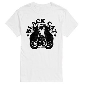 Big & Tall Black Cat Club Tee