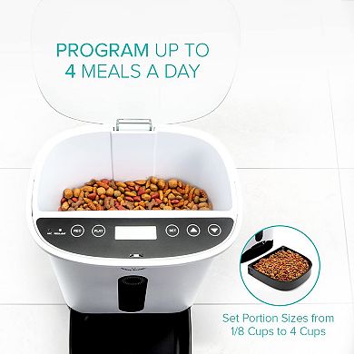 Arf Pets Smart Automatic Pet Feeder Programmable Food Dispenser For Dogs & Cats