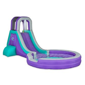 Sunny & Fun Inflatable Water Slide & Blow up Pool, Child Water Park for Backyard