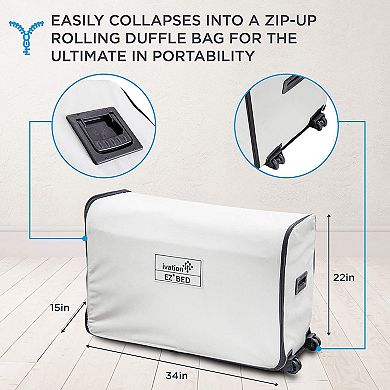 Ivation EZ-Bed, Full Size Air Mattress with Built In Pump, Easy Inflatable Mattress