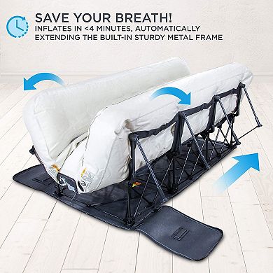 Ivation EZ-Bed, Full Size Air Mattress with Built In Pump, Easy Inflatable Mattress