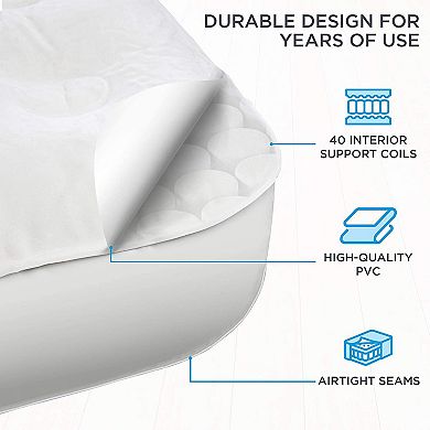 Ivation EZ-Bed, Full Size Air Mattress with Built In Pump, Easy Inflatable Mattress