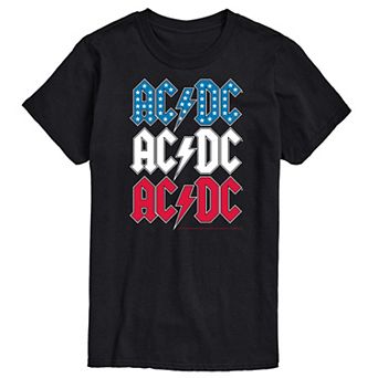 Big & Tall ACDC Usa Stacked Tee