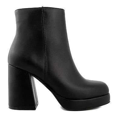 sugar Warrant Women's Block Heel Ankle Boots