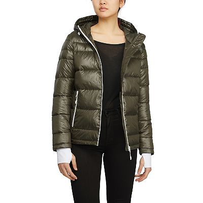 Kendall and kylie velour puffer jacket best sale