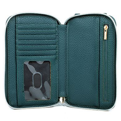 Julia Buxton Pebble Everywhere RFID-Blocking Wallet on a String