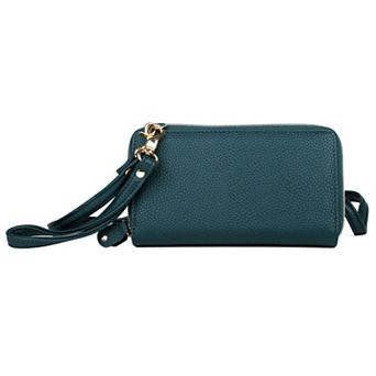 Julia Buxton Pebble Ultimate Organizer RFID-Blocking Wallet on a String